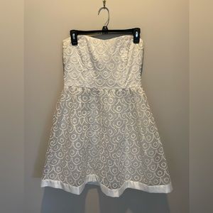 Strapless White Dress